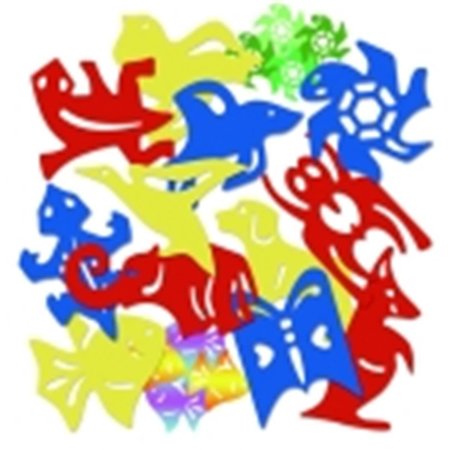 ROYLCO Roylco Tessellations Animal Template - Assorted Color; Pack 12 410534